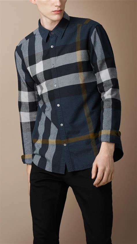 burberry brit for men shirts|burberry flannel outfit men.